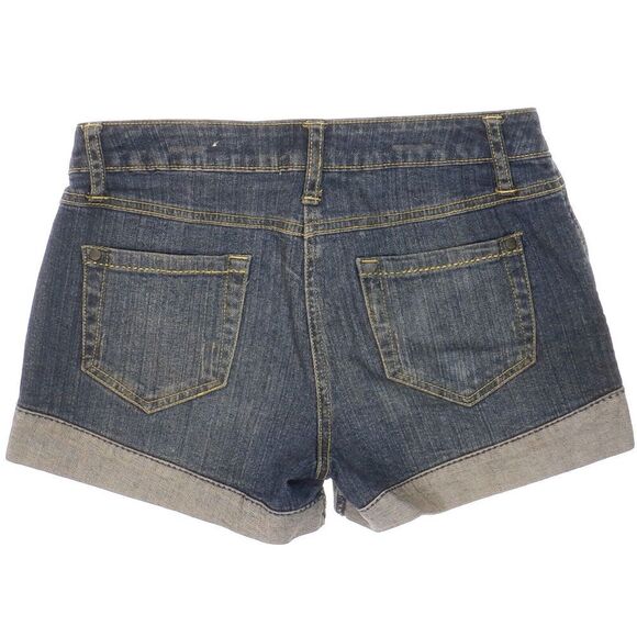 Arizona Shorts Size 3 Juniors Blue Jean Denim Stretch Measures W27 Inseam 3 - Picture 3 of 8